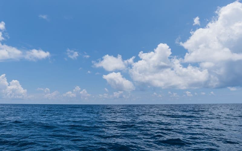 empty ocean surface